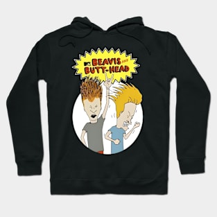 Beavis and Butt-Head, tv cartoon show design Hoodie